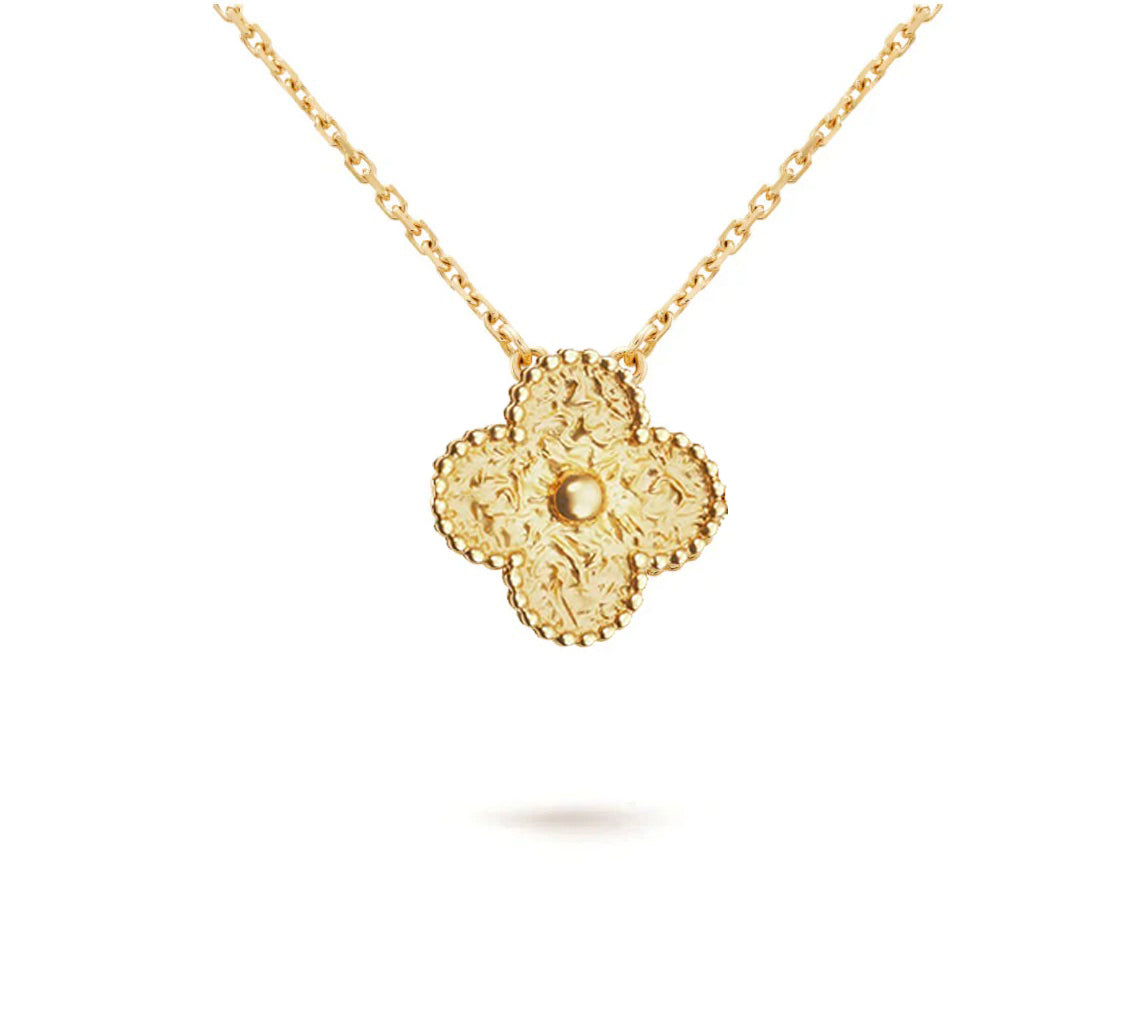 [Riva Jewelry]15MM CLOVER FLOWER PENDANT NECKLACE COLLECTION