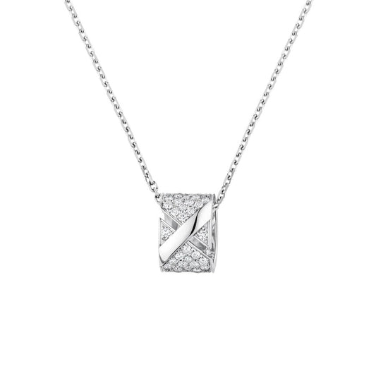 [Riva Jewelry]LIENS EVIDENCE DIAMOND PAVED NECKLACE