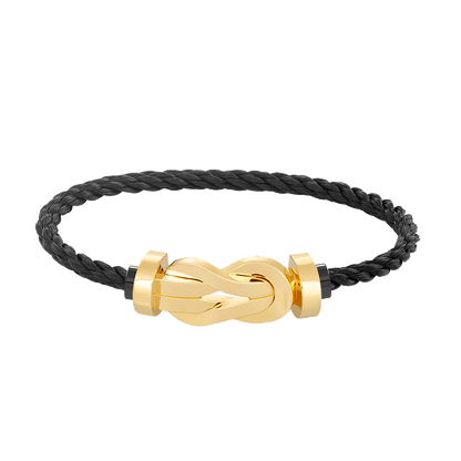 [Riva Jewelry]LARGE 8-FIGURE BUCKLE BRACELET - GOLD
