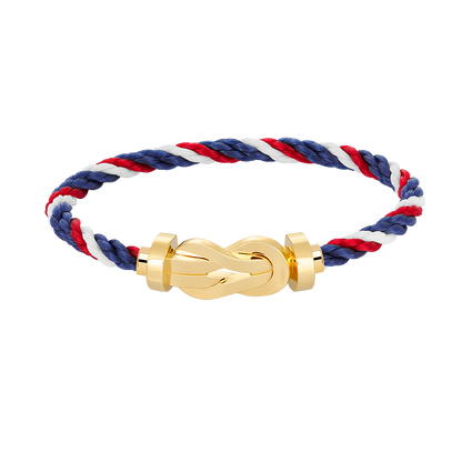 [Riva Jewelry]LARGE 8-FIGURE BUCKLE BRACELET - GOLD
