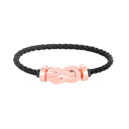 [Riva Jewelry]LARGE 8-FIGURE BUCKLE BRACELET - ROSE GOLD