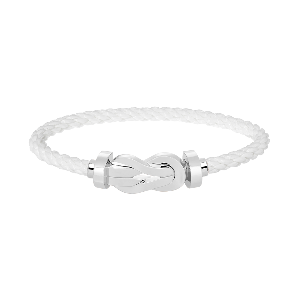 [Riva Jewelry]LARGE 8-FIGURE BUCKLE BRACELET - WHITE GOLD