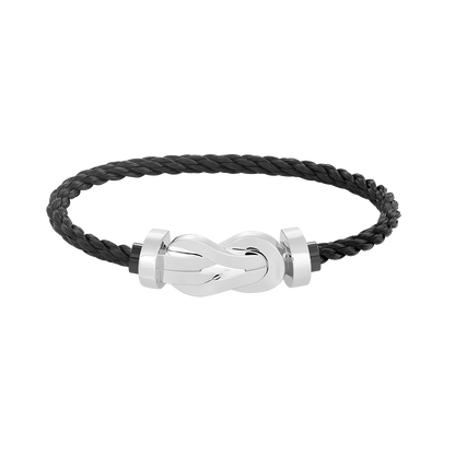 [Riva Jewelry]LARGE 8-FIGURE BUCKLE BRACELET - WHITE GOLD