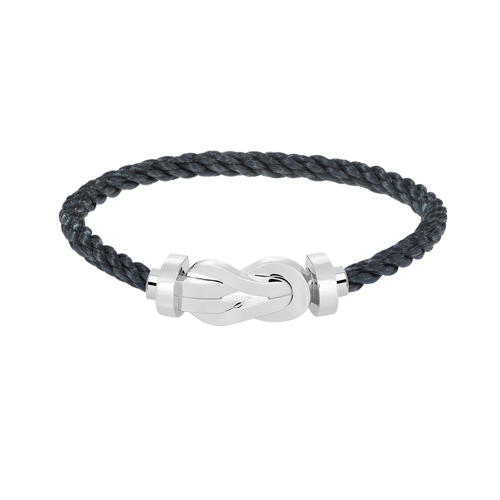 [Riva Jewelry]LARGE 8-FIGURE BUCKLE BRACELET - WHITE GOLD