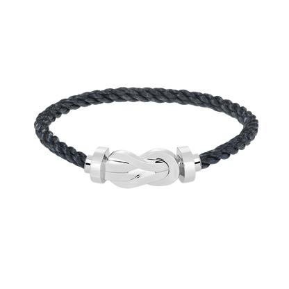 [Riva Jewelry]LARGE 8-FIGURE BUCKLE BRACELET - WHITE GOLD