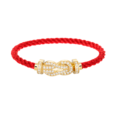 [Riva Jewelry]LARGE 8-FIGURE BUCKLE FULL DIAMOND BRACELET - GOLD
