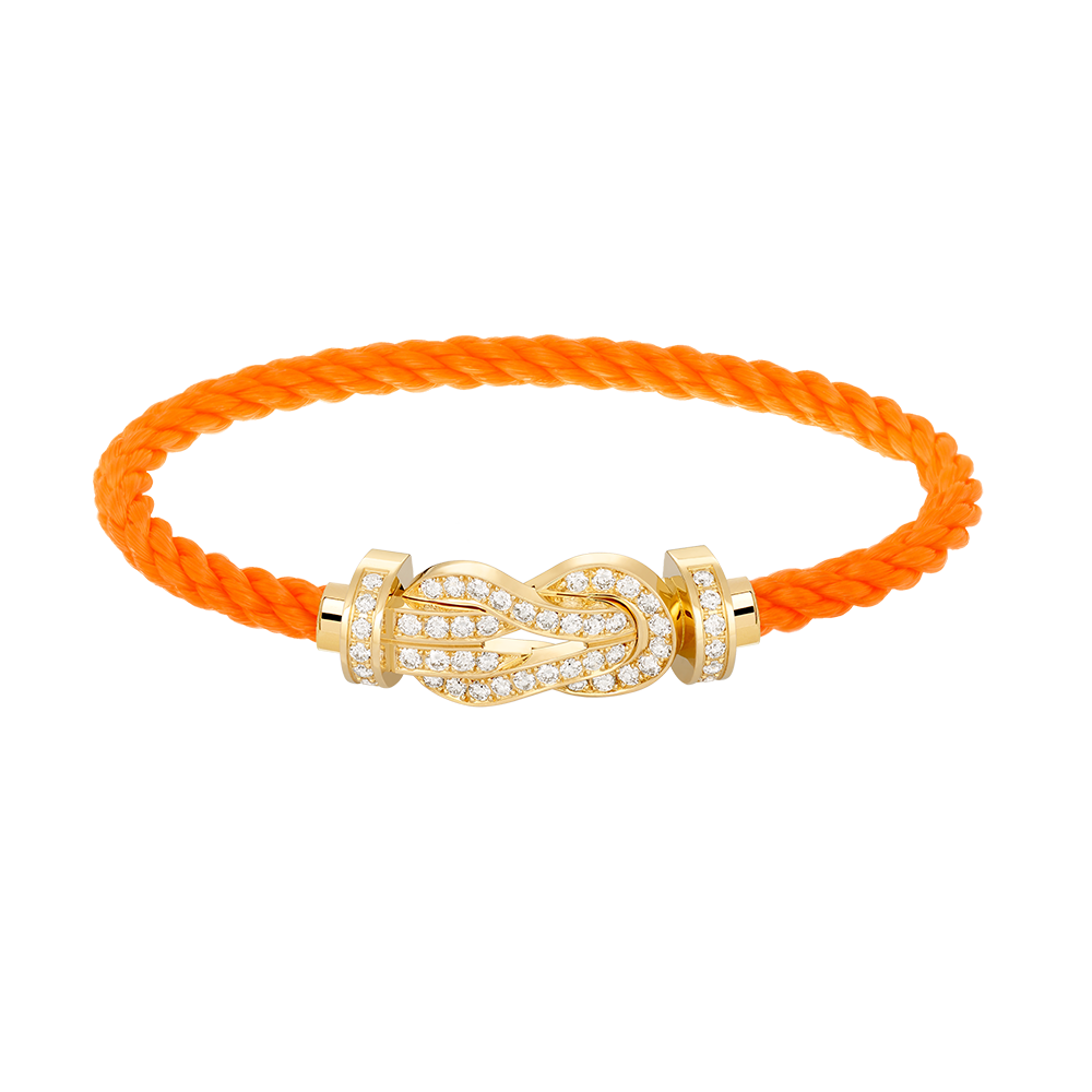 [Riva Jewelry]LARGE 8-FIGURE BUCKLE FULL DIAMOND BRACELET - GOLD