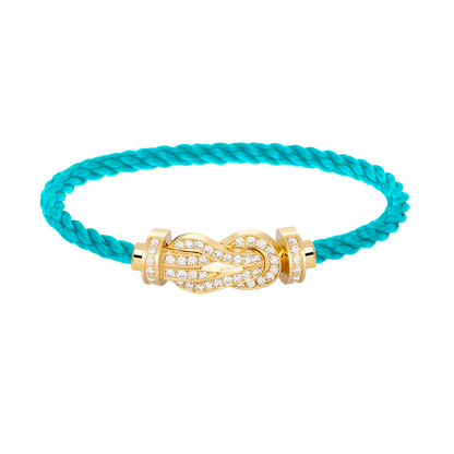 [Riva Jewelry]LARGE 8-FIGURE BUCKLE FULL DIAMOND BRACELET - GOLD