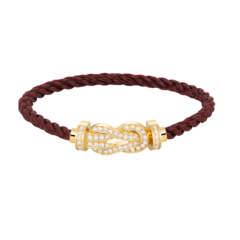 [Riva Jewelry]LARGE 8-FIGURE BUCKLE FULL DIAMOND BRACELET - GOLD