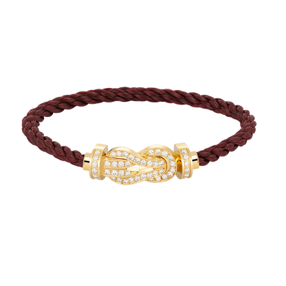 [Riva Jewelry]LARGE 8-FIGURE BUCKLE FULL DIAMOND BRACELET - GOLD