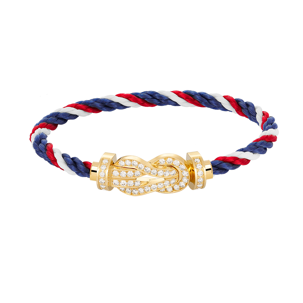 [Riva Jewelry]LARGE 8-FIGURE BUCKLE FULL DIAMOND BRACELET - GOLD