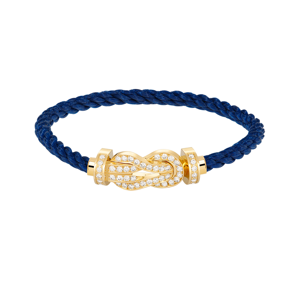 [Riva Jewelry]LARGE 8-FIGURE BUCKLE FULL DIAMOND BRACELET - GOLD