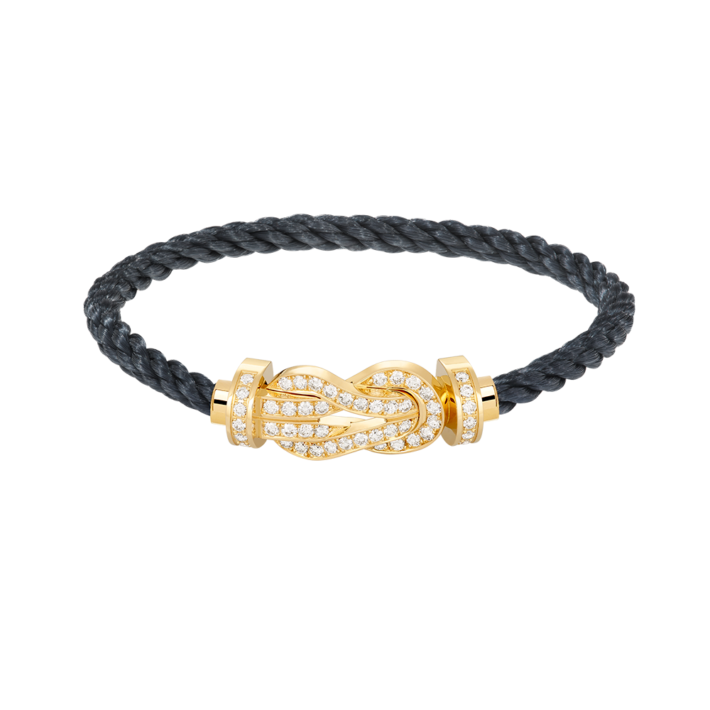 [Riva Jewelry]LARGE 8-FIGURE BUCKLE FULL DIAMOND BRACELET - GOLD