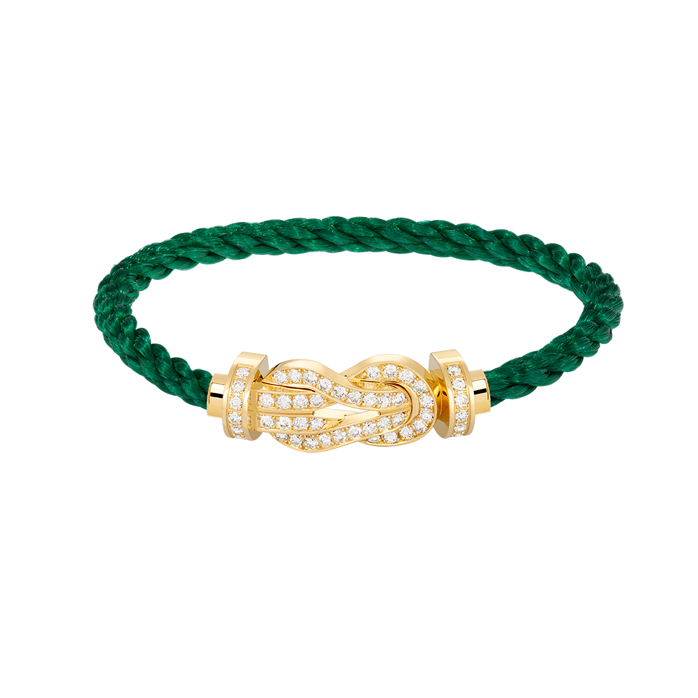 [Riva Jewelry]LARGE 8-FIGURE BUCKLE FULL DIAMOND BRACELET - GOLD