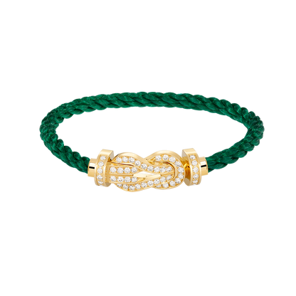 [Riva Jewelry]LARGE 8-FIGURE BUCKLE FULL DIAMOND BRACELET - GOLD