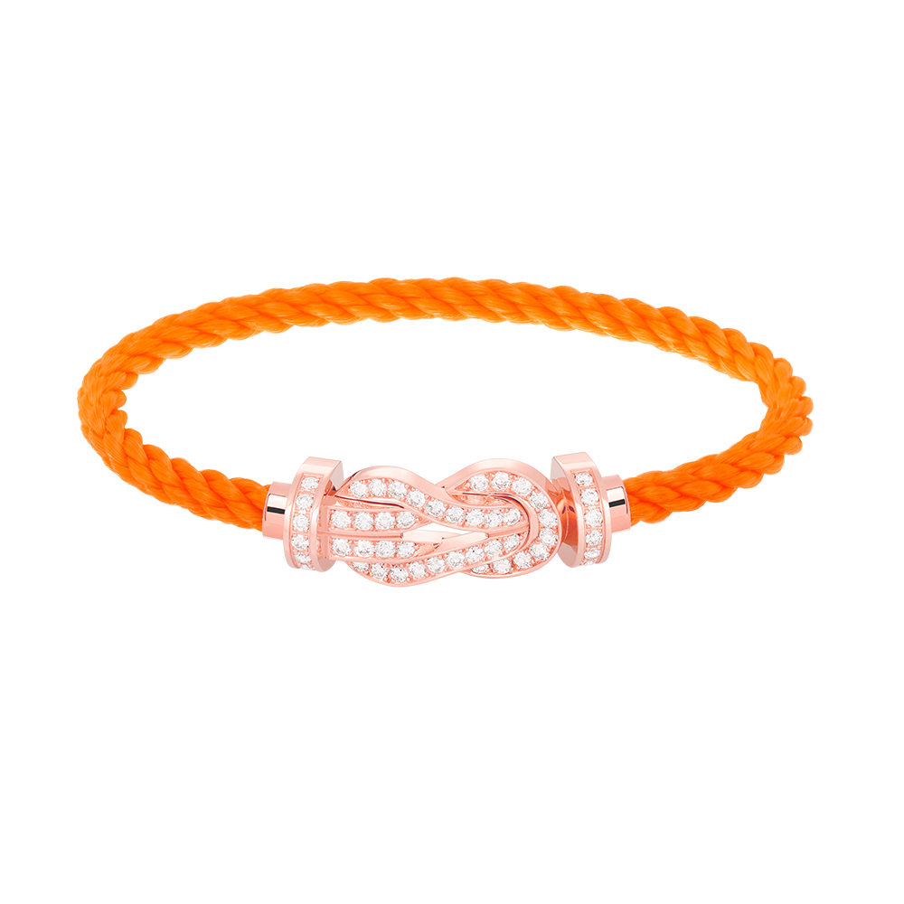 [Riva Jewelry]LARGE 8-FIGURE BUCKLE FULL DIAMOND BRACELET - ROSE GOLD