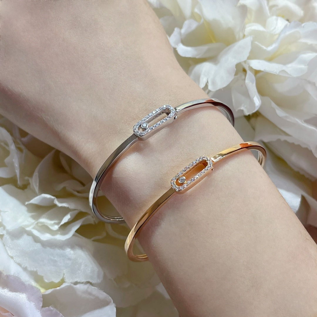 [Riva Jewelry]MOVE UNO PAVÉ FLEX BANGLE (MEDIUM)
