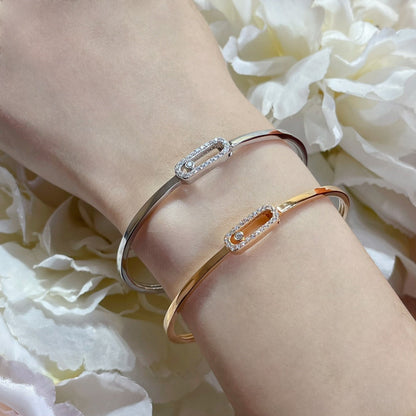 [Riva Jewelry]MOVE UNO PAVÉ FLEX BANGLE (MEDIUM)