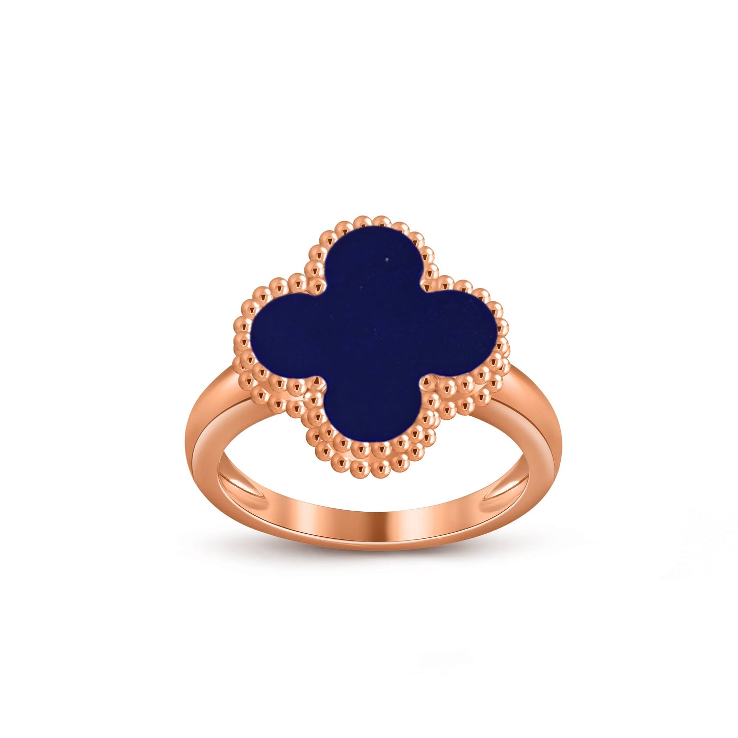 [Riva Jewelry]LUCKY CLOVER VINTAGE ROSE GOLD RING COLLECTION