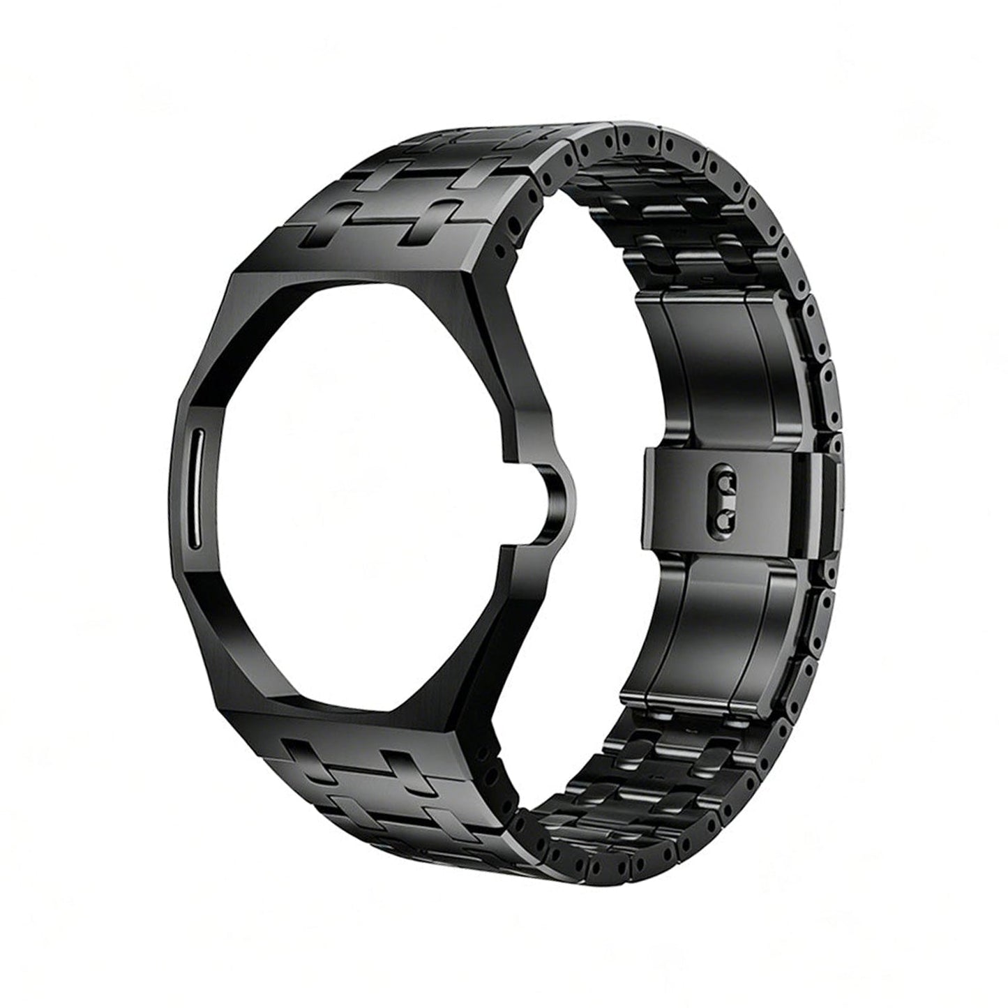 [Riva Jewelry]OAK POP BLACK STEEL CASE & SILICONE STRAP