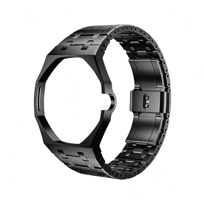 [Riva Jewelry]OAK POP BLACK STEEL CASE & SILICONE STRAP