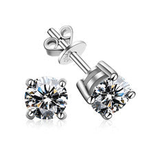 [Riva Jewelry]FOUR-PRONG MOISSANITE EARRINGS