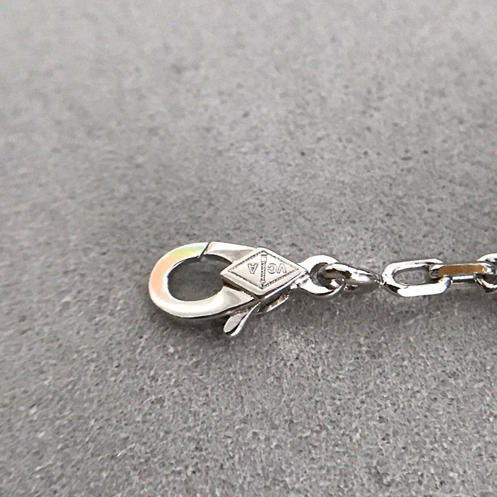 [Riva Jewelry]LUCKY CLOVER 5-MOTIF BRACELET - BLACK OXNY COLLECTION