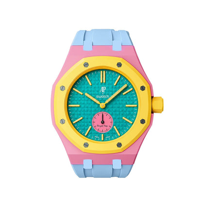 [Riva Jewelry]Royal Oak Pop Exclusive Bioceramic Case & Silicone Strap Mix Color