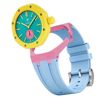 [Riva Jewelry]Royal Oak Pop Exclusive Bioceramic Case & Silicone Strap Mix Color