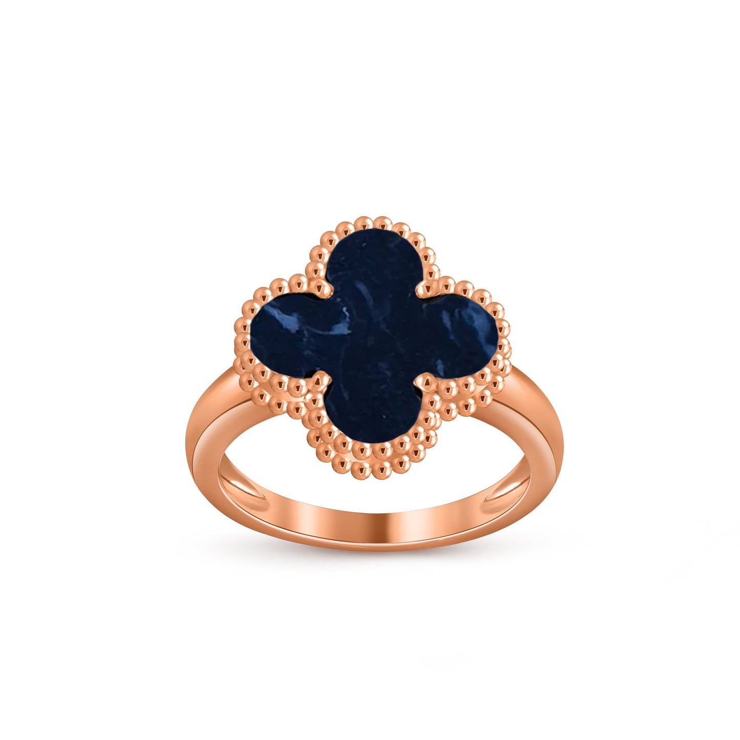 [Riva Jewelry]LUCKY CLOVER VINTAGE ROSE GOLD RING COLLECTION