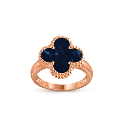 [Riva Jewelry]LUCKY CLOVER VINTAGE ROSE GOLD RING COLLECTION
