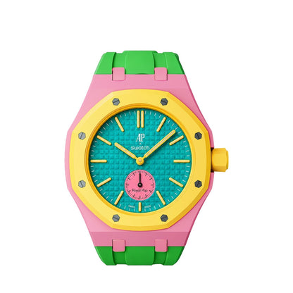 [Riva Jewelry]Royal Oak Pop Exclusive Bioceramic Case & Silicone Strap Mix Color