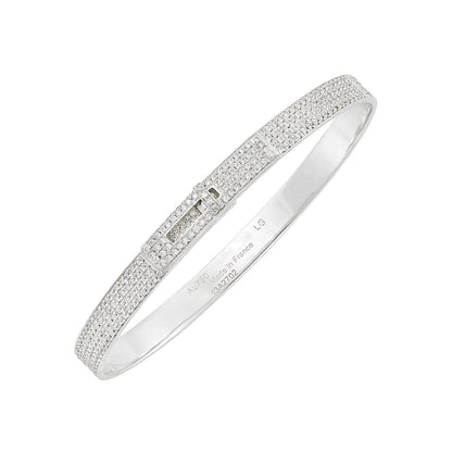 [Riva Jewelry]HM KELLY BRACELET IN SILVER AND FULL PAVE DIAMOND