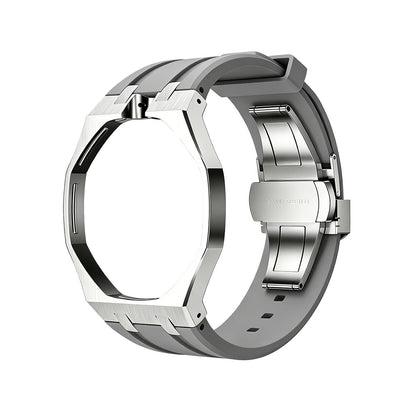[Riva Jewelry]OAK POP GRAY STEEL SILICONE STRAP
