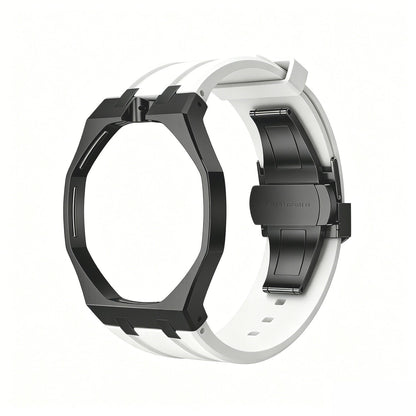[Riva Jewelry]OAK POP BLACK STEEL CASE & SILICONE STRAP