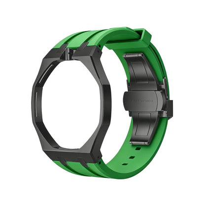[Riva Jewelry]OAK POP BLACK STEEL CASE & SILICONE STRAP