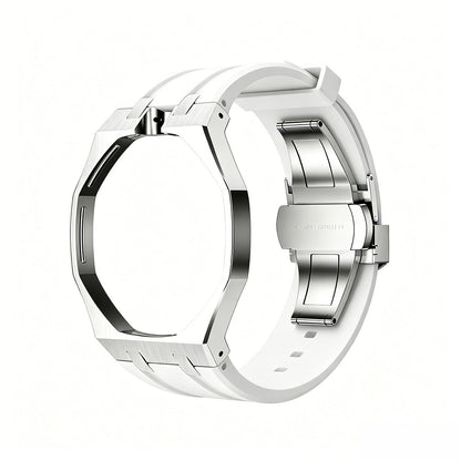 [Riva Jewelry]OAK POP WHITE STEEL SILICONE STRAP