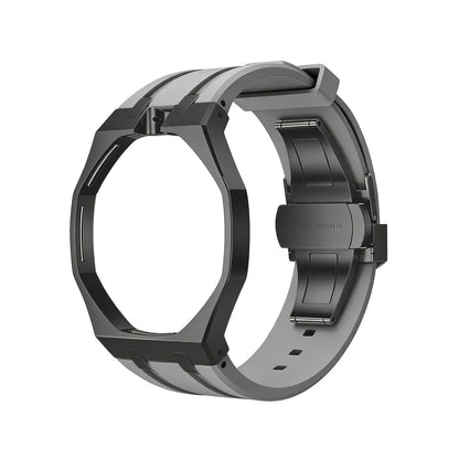 [Riva Jewelry]OAK POP BLACK STEEL CASE & SILICONE STRAP