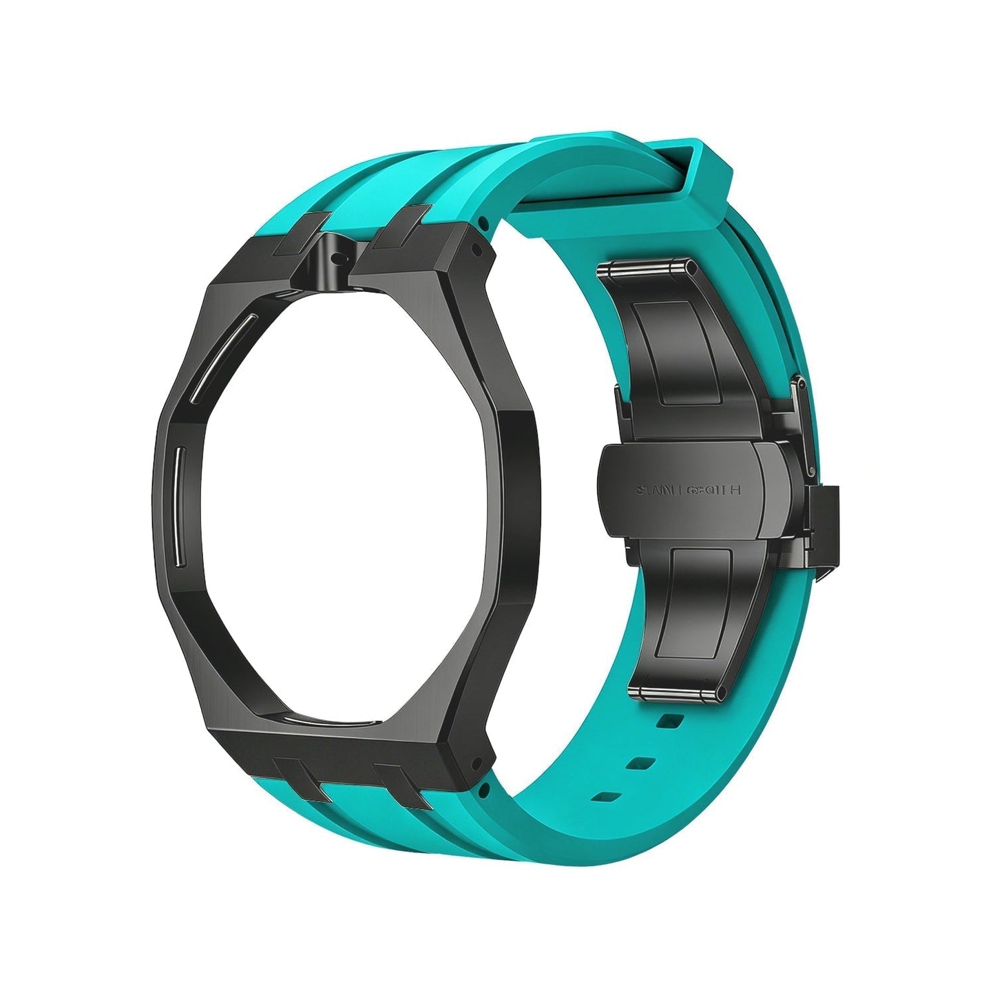 [Riva Jewelry]OAK POP BLACK STEEL CASE & SILICONE STRAP