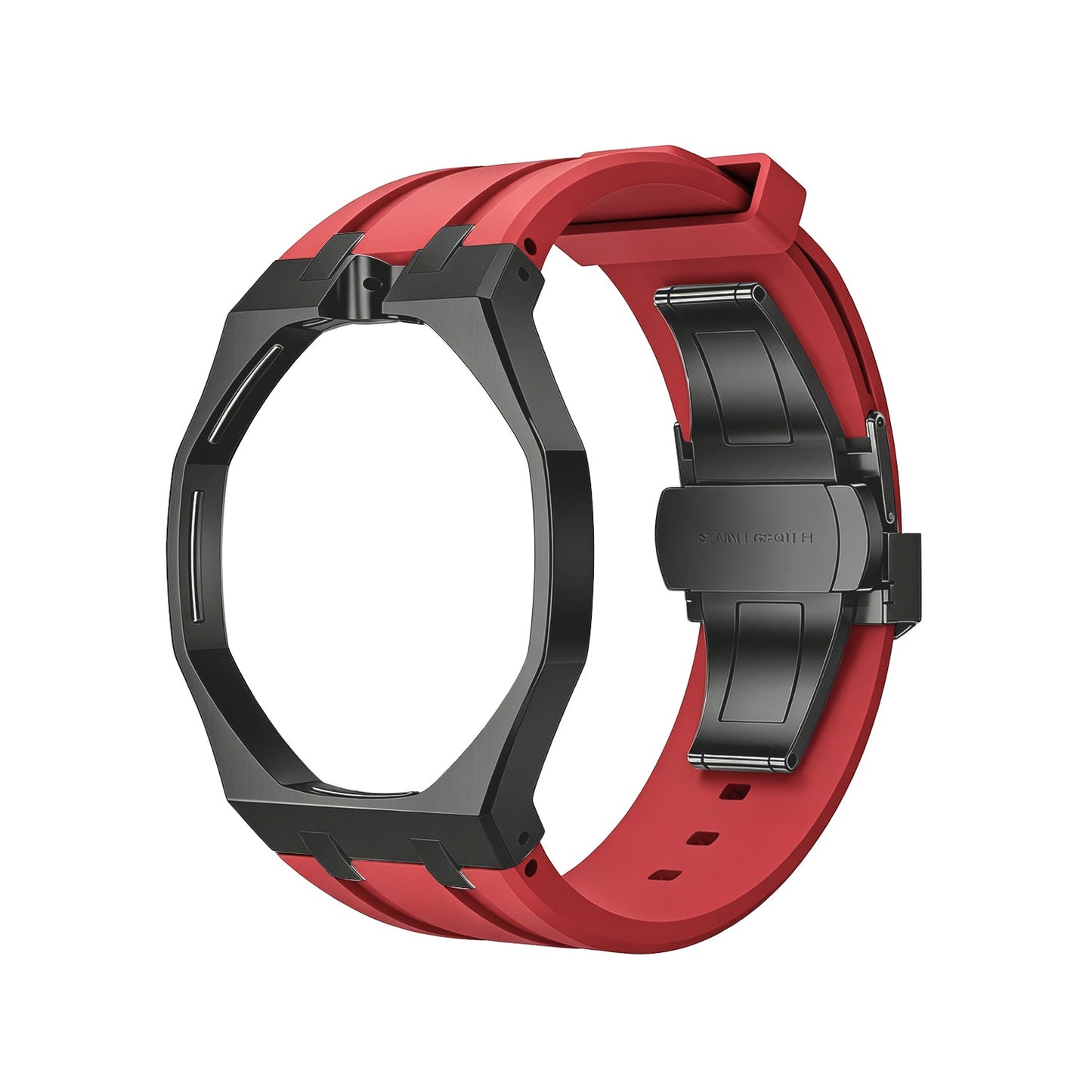 [Riva Jewelry]OAK POP BLACK STEEL CASE & SILICONE STRAP
