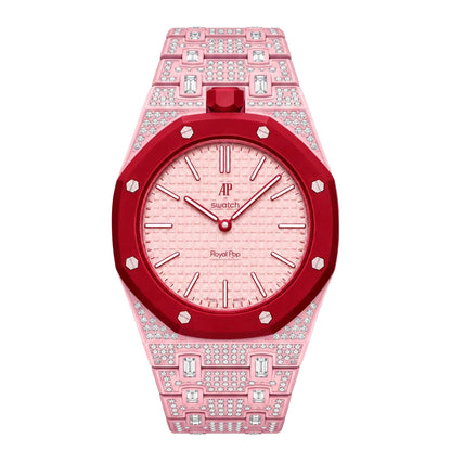 [Riva Jewelry]Royal Oak Pop Exclusive Bioceramic Case & Bioceramic Strap Full Diamond