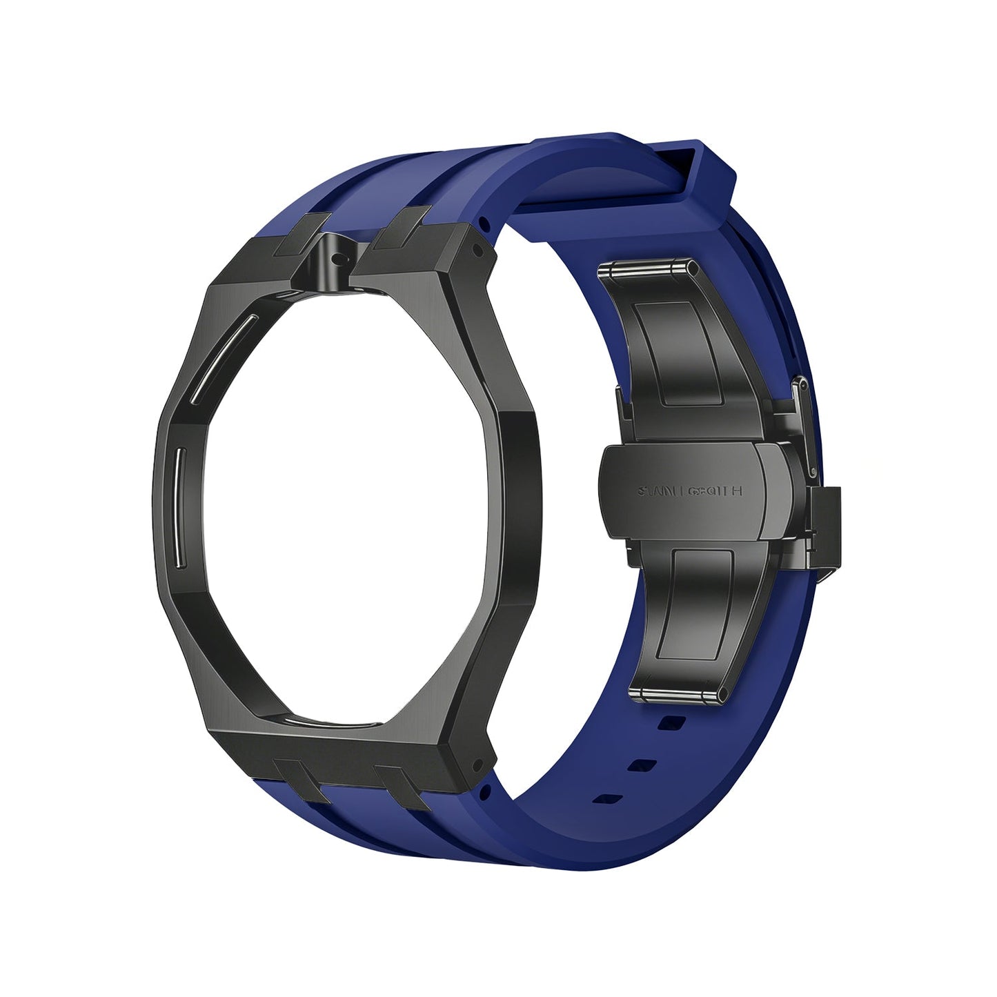 [Riva Jewelry]OAK POP BLACK STEEL CASE & SILICONE STRAP