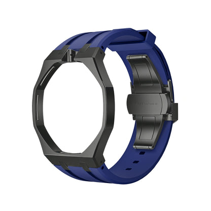 [Riva Jewelry]OAK POP BLACK STEEL CASE & SILICONE STRAP