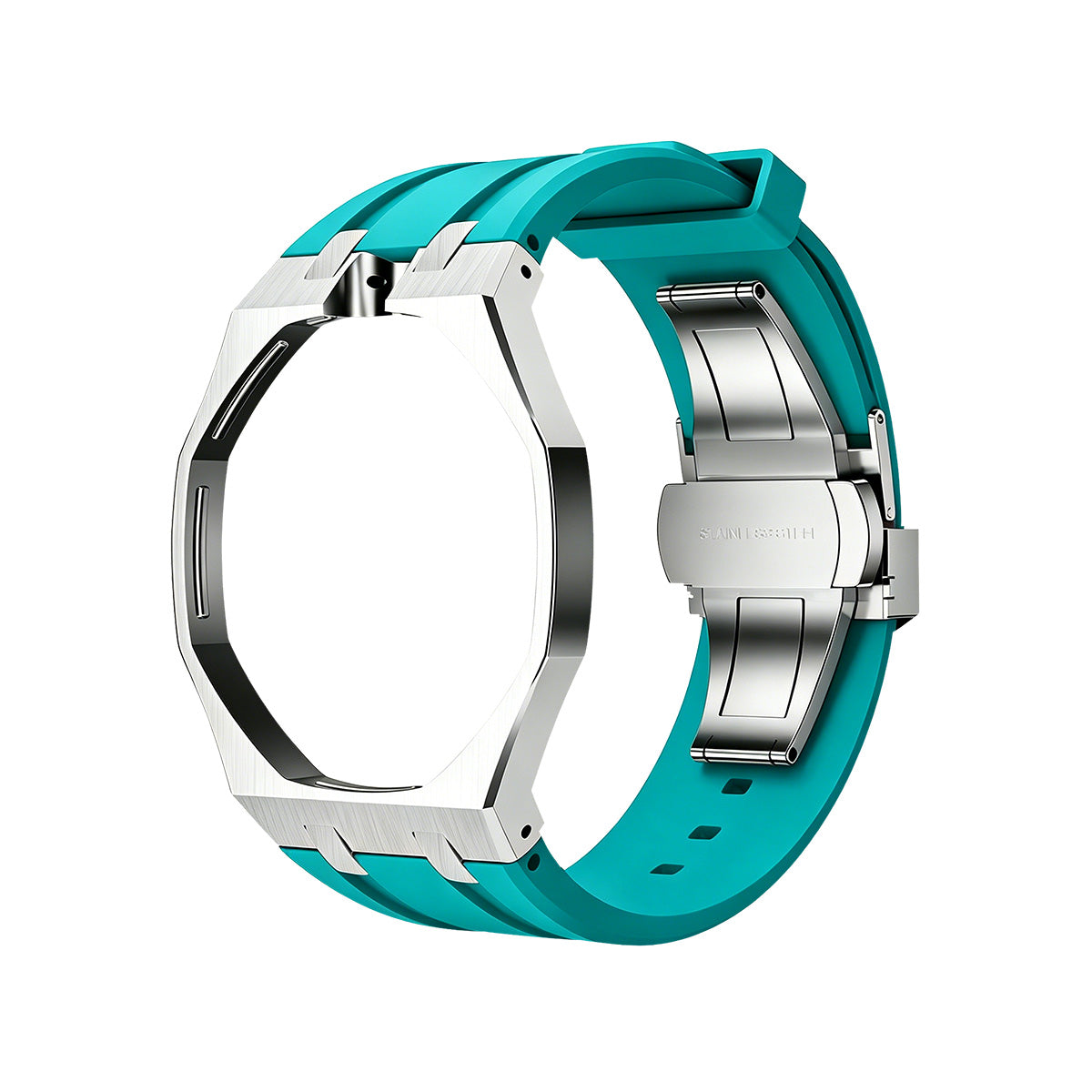 [Riva Jewelry]OAK POP SKY BLUE STEEL SILICONE STRAP