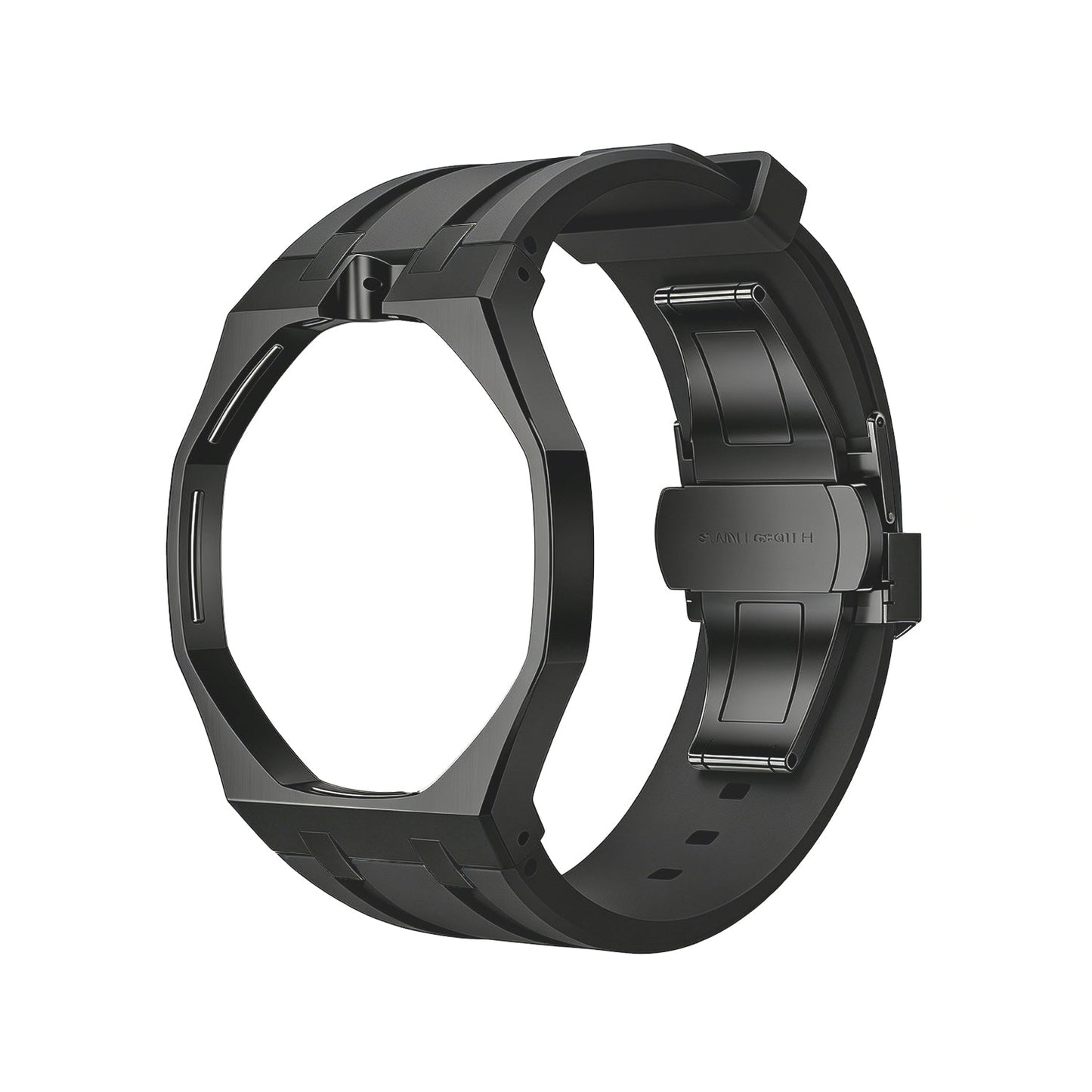 [Riva Jewelry]OAK POP BLACK STEEL CASE & SILICONE STRAP
