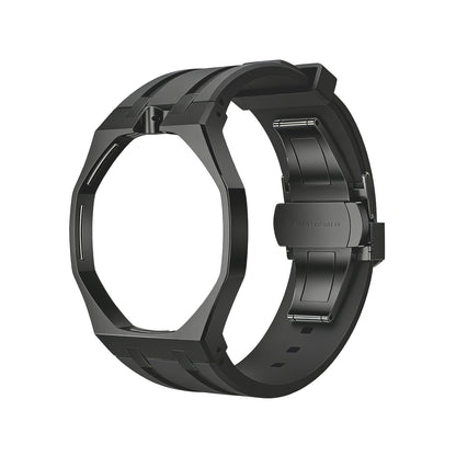 [Riva Jewelry]OAK POP BLACK STEEL CASE & SILICONE STRAP