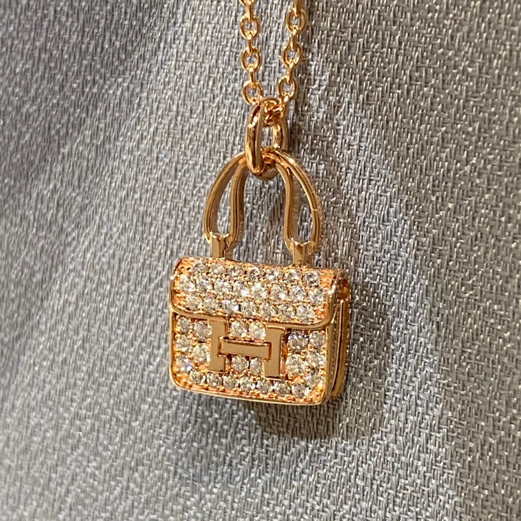 [Riva Jewelry]CONSTANCE PEDANT DIAMOND NECKLACE