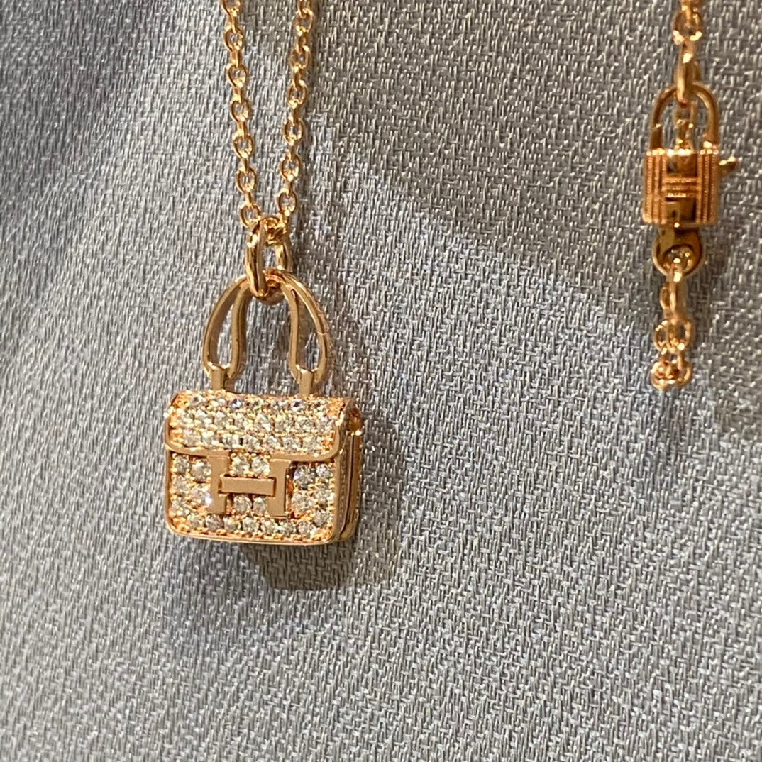[Riva Jewelry]CONSTANCE PEDANT DIAMOND NECKLACE