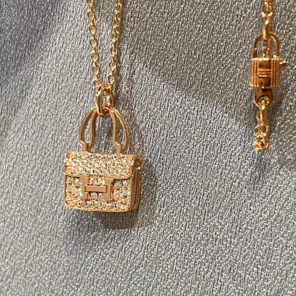 [Riva Jewelry]CONSTANCE PEDANT DIAMOND NECKLACE