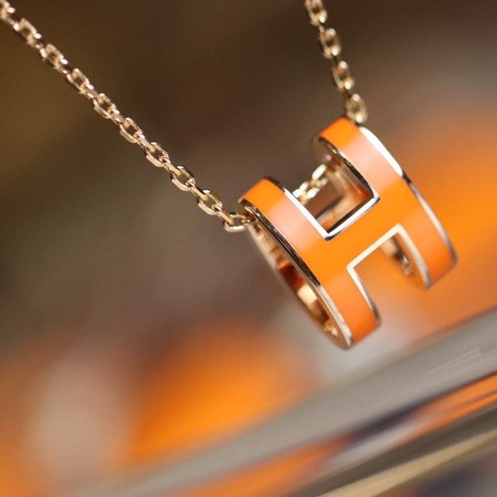[Riva Jewelry]POP H PEDANT ROSE GOLD